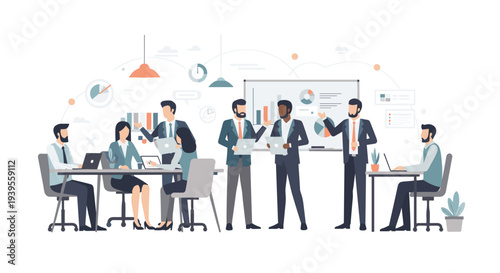 Business Professionals Working Together.