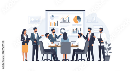 Business Team Meeting Corporate Office.