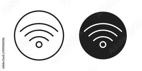 Signals icon collection with multiple styles. EPS10