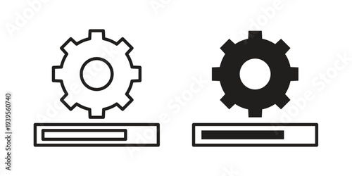 System update icon collection with multiple styles. EPS10