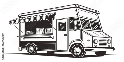 Food truck illustration