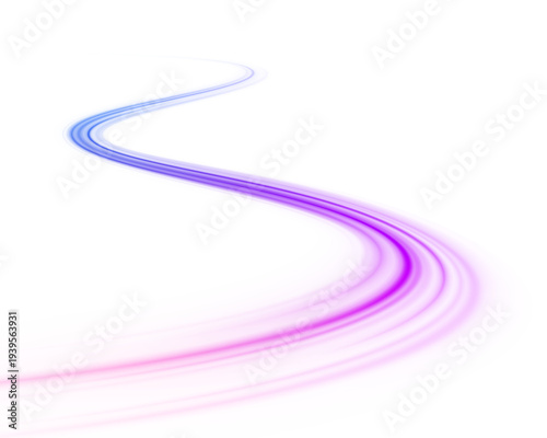 Futuristic highway with neon layers, glowing curves, and radiant streaks of digital light.