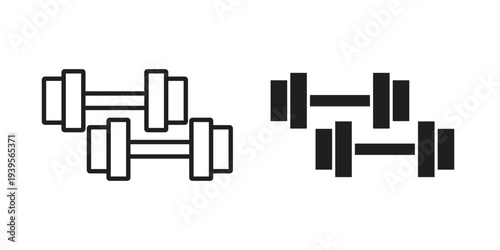 Training icon in a simple, black and white style.