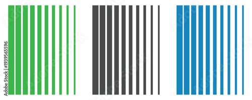 vertical bar stripes and line patterns, graphic design element set for backgrounds