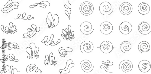 Hand drawn vector alphabet and numbers decorated with vintage floral roses leaves and swirl ornaments in a seamless decorative pattern style