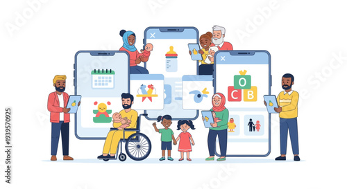 Digital Parenting: Diverse Families Manage Childcare, Education & Support with Mobile Apps and Technology