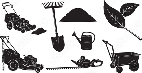 Gardening tools and equipment for yard work and landscaping projects