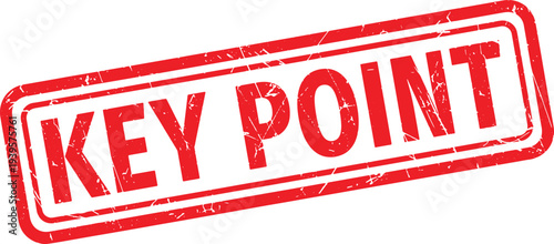 KEY POINT red rubber stamp text