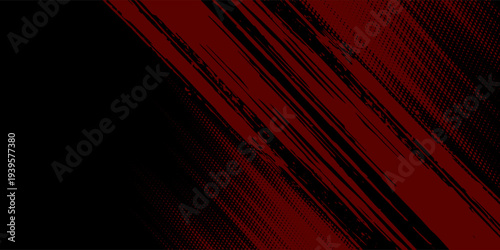 Top Halftone dots red and blue color pattern gradient grunge texture background. brush comic