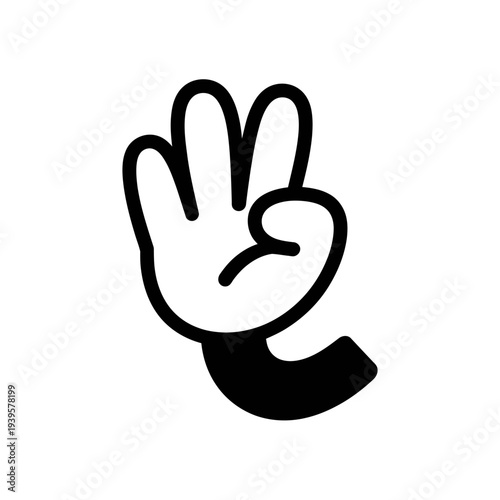 Hand gesture with palm facing outward in a stopping motion