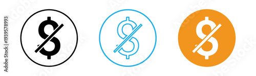 No dollar sign icons