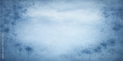 A beautiful blue grunge background featuring white clouds and bright sunlight creates an abstract summer sky landscape with a weathered texture and clear heaven light