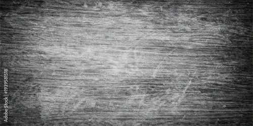 A dark grunge background features a textured gray paper pattern with a rough vintage surface and aged black concrete material for a dirty wall backdrop design