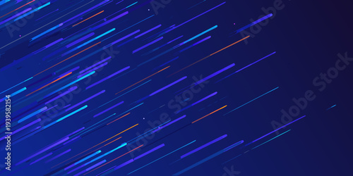 Dynamic abstract background with vibrant diagonal lines and a dark blue hue