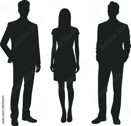 Black silhouette collection of women playing volleyball with dynamic serves spikes and defensive poses for vector, isolated high-contrast graphics on white background for sports media.