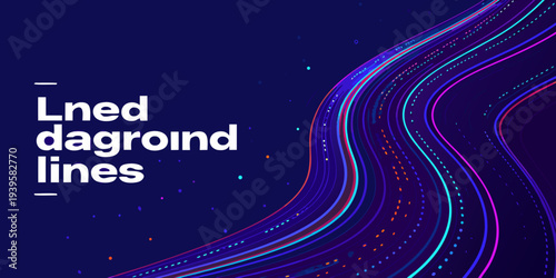 Abstract swirling lines and dots create a vibrant modern background