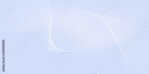 Texture pastel purple gradient background with white subtle wavy lines - futuristic minimalist vector illustration. creative flow curve