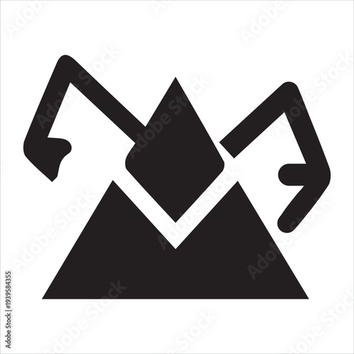 Creative crop tool icon for image editing and photography apps