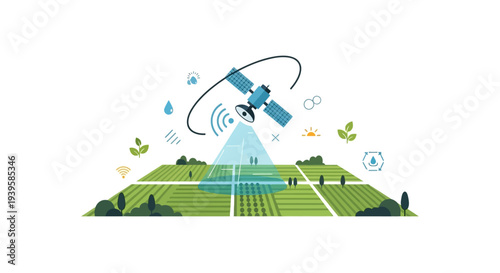 Smart Farming and Precision Agriculture with Satellite Monitoring of Crop Fields
