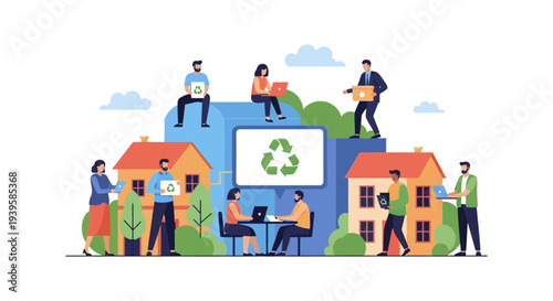 Sustainable Living & Recycling Community: People Collaborating for a Greener Future