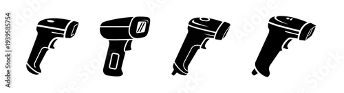 Vector set of modern non-contact infrared thermometers, essential tools for rapid temperature measurement and health screening, symbolizing public safety and wellness