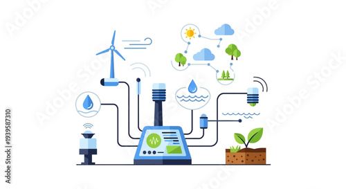 Smart Agriculture & Environmental Monitoring System: IoT, Renewable Energy & Data Management for Precision Farming & Sustainable Growth