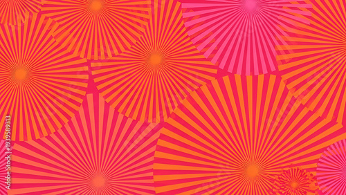 Vibrant sunburst pattern