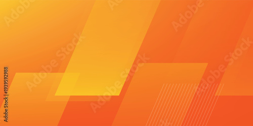 Minimal geometric background. Orange elements with fluid gradient. Dynamic shapes composition. Eps10 vector