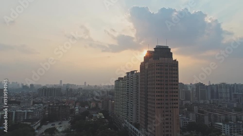 Wallpaper Mural Guangzhou Tianhe District Skyline at Dusk with Towering Skyscrapers Torontodigital.ca