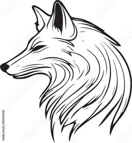 Tête de Renard - Silhouette