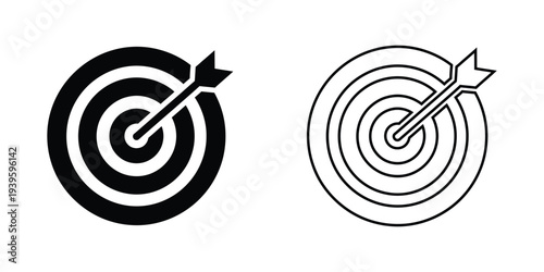  target icon. goal icon.