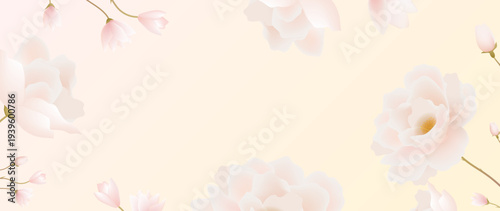 Pink Flower With Pastel Background