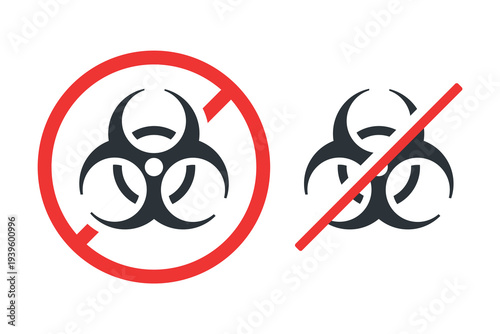 Stop Toxic Icon. Dangerous Substance Alert Symbol. Vector Illustration