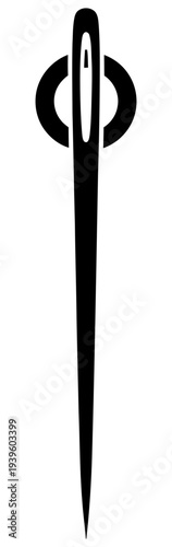 Simple black minimalist illustration of a sharp medieval dagger with ornate guard on a white background symbolizing elegance and historical weaponry