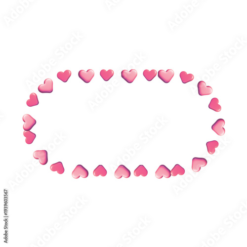 Heart round frame