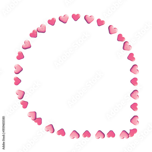 Heart round frame