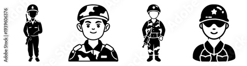 Police officers team set flat design vector illustration, diverse law enforcement characters in uniform, security and protection concept, scalable graphic art