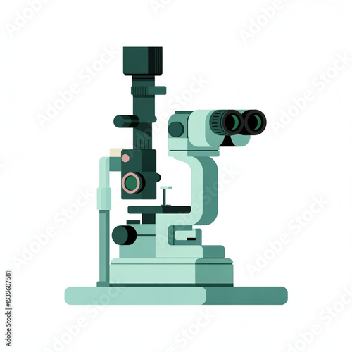 Ophthalmic Slit Lamp Examination Microscope Vector3.eps