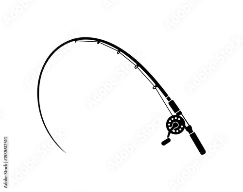 Vector fishing rod icon