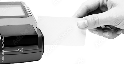 Payment Terminal POS Machine Halftone Texture Illustration