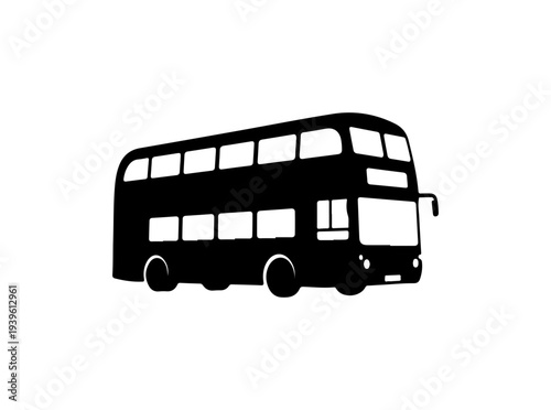 Vector double decker bus icon