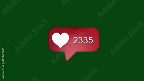 Social Media Approval: A vibrant visual representation of online affirmation, showcasing a heart icon within a speech bubble.