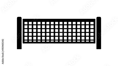 Black vector tennis net icon