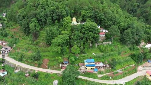 Serene Statue of Lord Buddha in the Middle of a Jungle | Peaceful Spiritual Scene in Nature