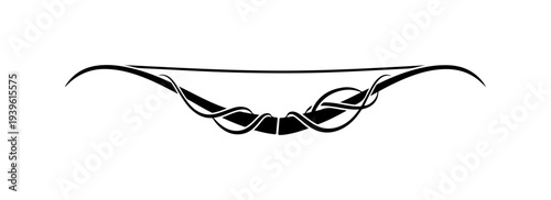 Vector decorative border design element