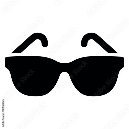 Konstfotografi Black flat sunglasses eyewear shades