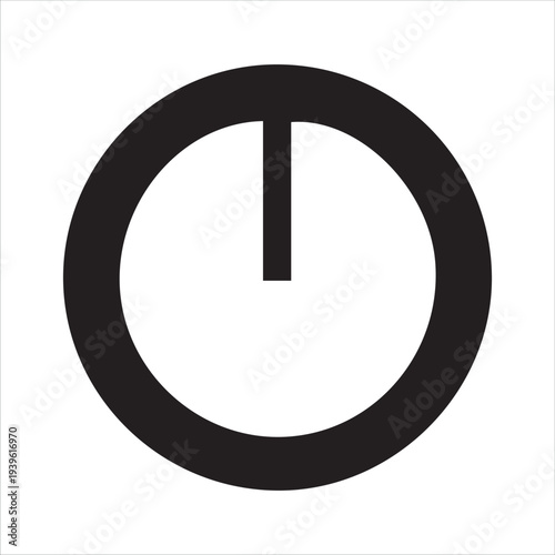 Powe off icon for electronic devices and user interface