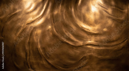 Shimmering bronze metallic texture background with warm reflective surface and organic variation, premium surface ideal for luxury brand award ceremony or heritage corporate design