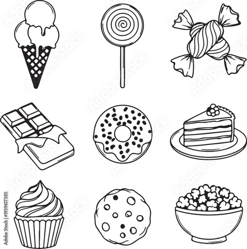 A variety of sweet treats and desserts