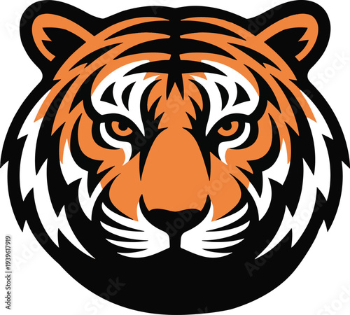 Tiger head illustration